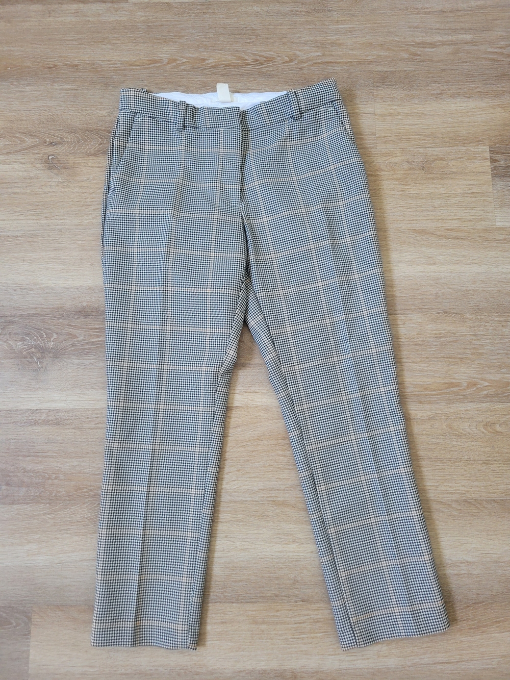 H&M Black & White Gingham Pants size 10
